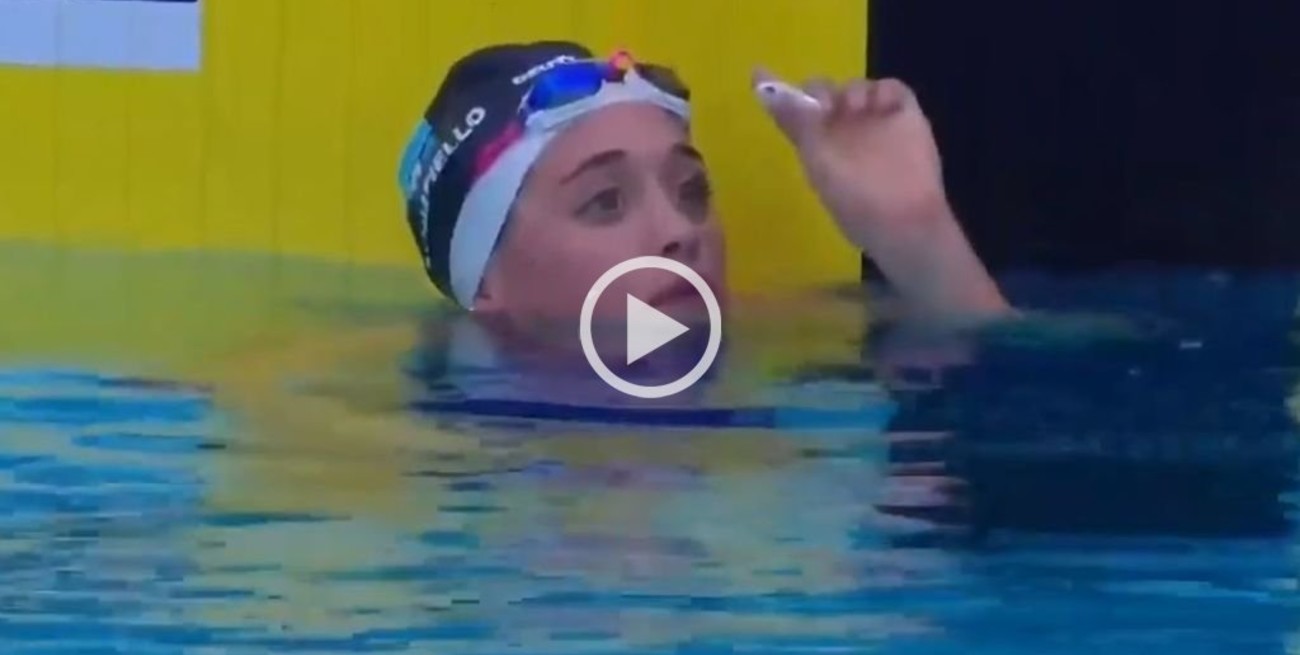 Delfina Pignatiello batió un nuevo récord sudamericano con los auriculares puestos