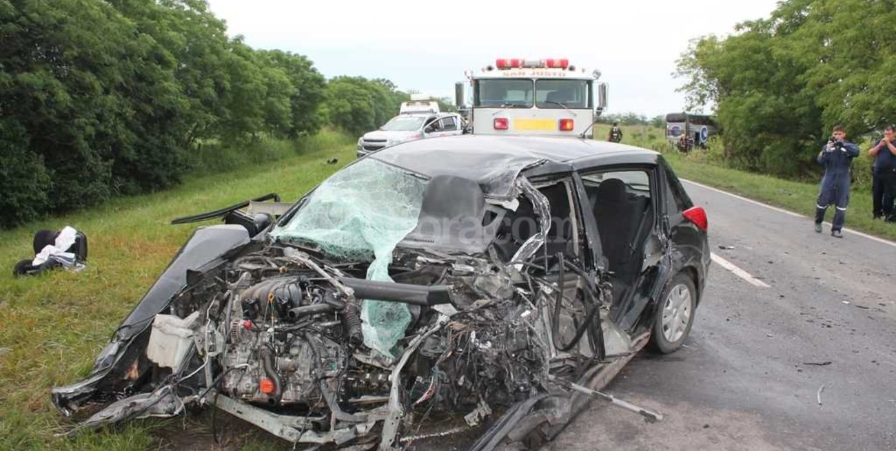 Impactantes imágenes de un choque múltiple cerca de Emilia 