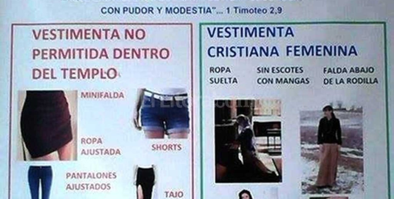Un cura prohibió a las mujeres ingresar a la iglesia con jeans