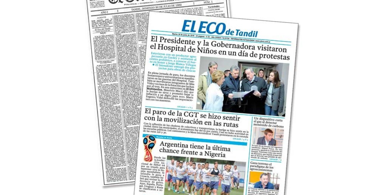 El Eco de Tandil cumple 136 años