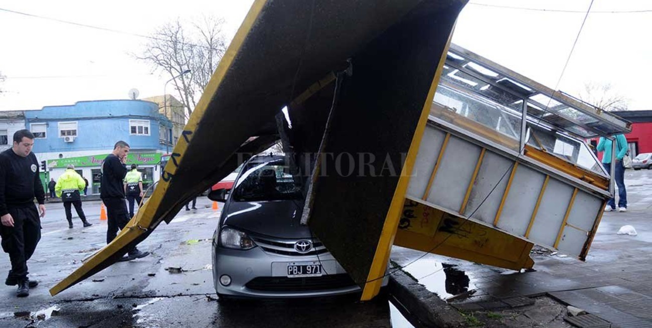 Fuerte temporal azotó a la ciudad de La Plata