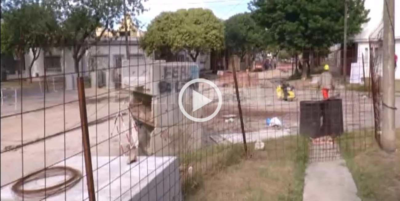 Obra sin terminar y ola de arrebatos en Mariano Comas y San Lorenzo