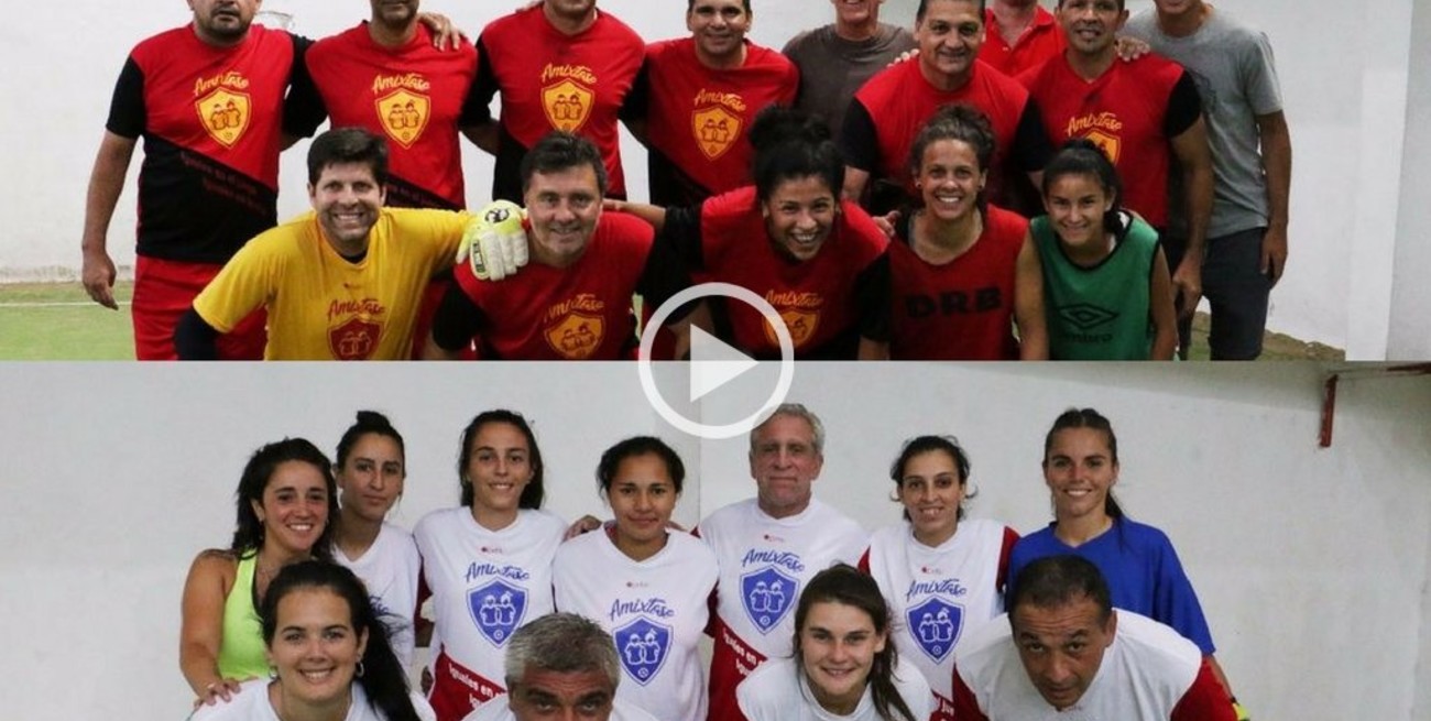 "Amixtoso": Ex jugadores de Colón y Unión junto a estrellas del fútbol femenino 