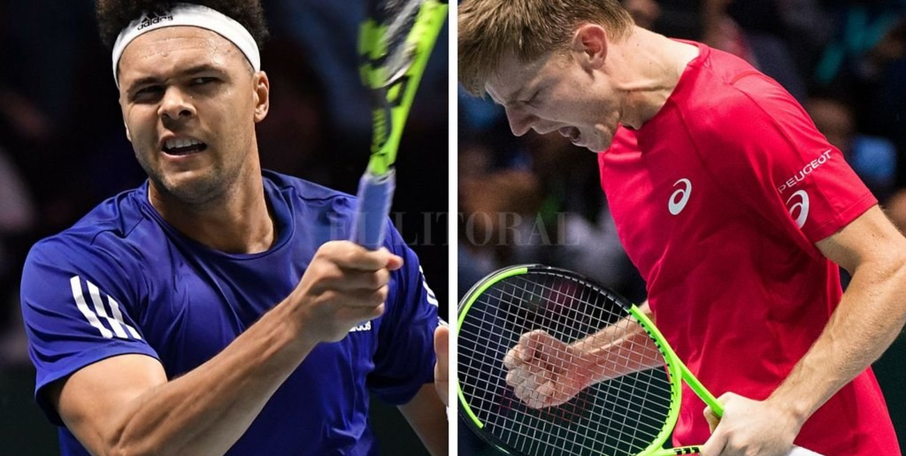 Final de la Copa Davis: Bélgica y Francia igualan 1-1 en Lille