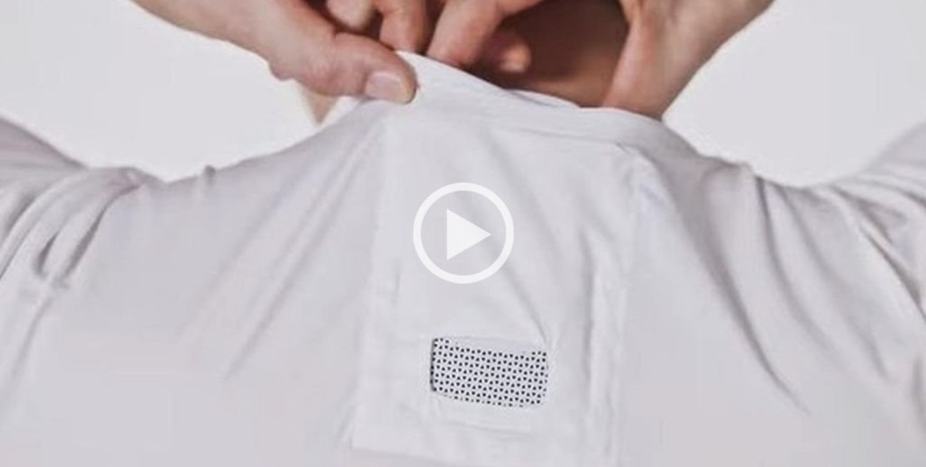 Video: Una empresa de tecnología creó una remera con aire acondicionado