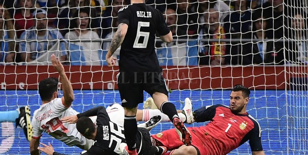 España humilló a la Argentina 