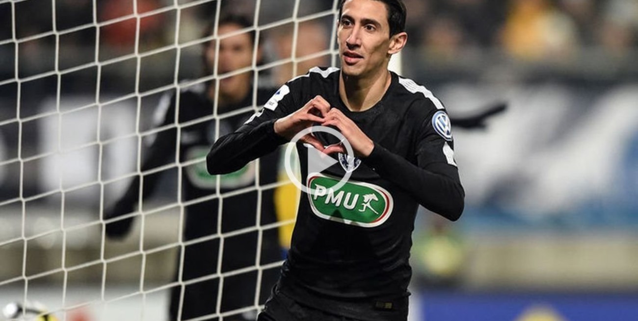 Di María marcó un hat-trick en la victoria del PSG