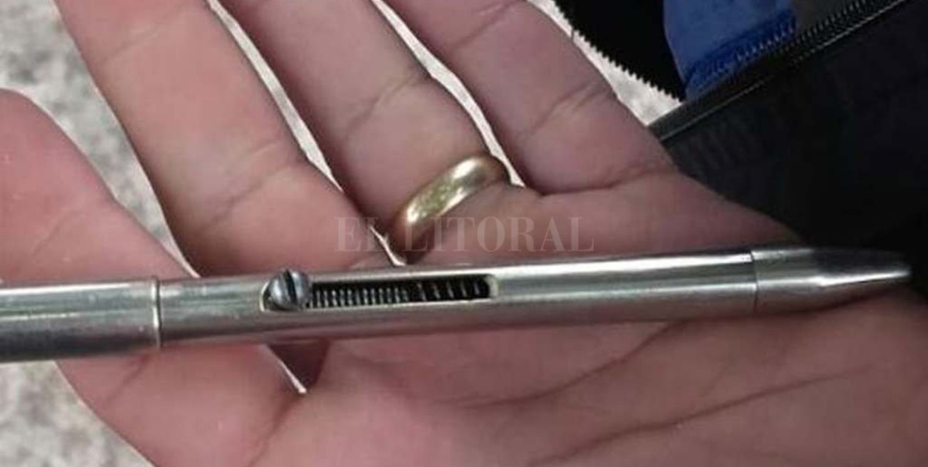 Policía secuestró "lapicera" que dispara proyectiles calibre 22