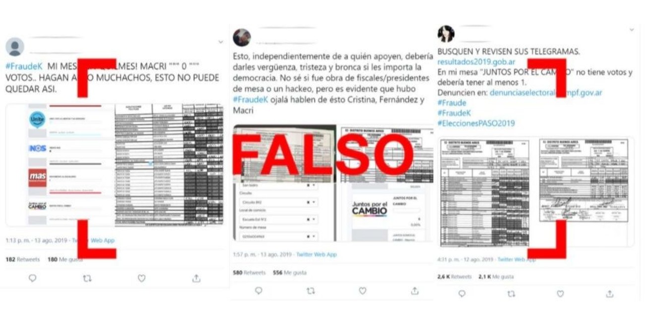 Los telegramas con errores no implican que haya habido fraude electoral