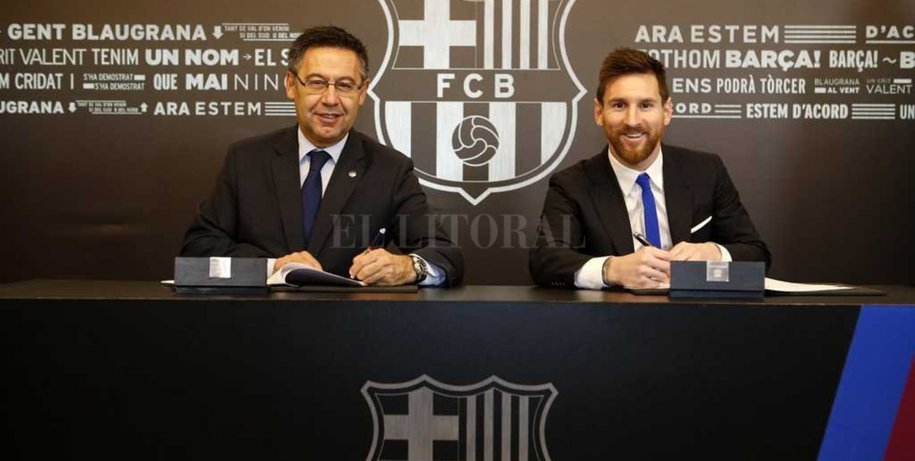 Messi renovó con Barcelona hasta 2021