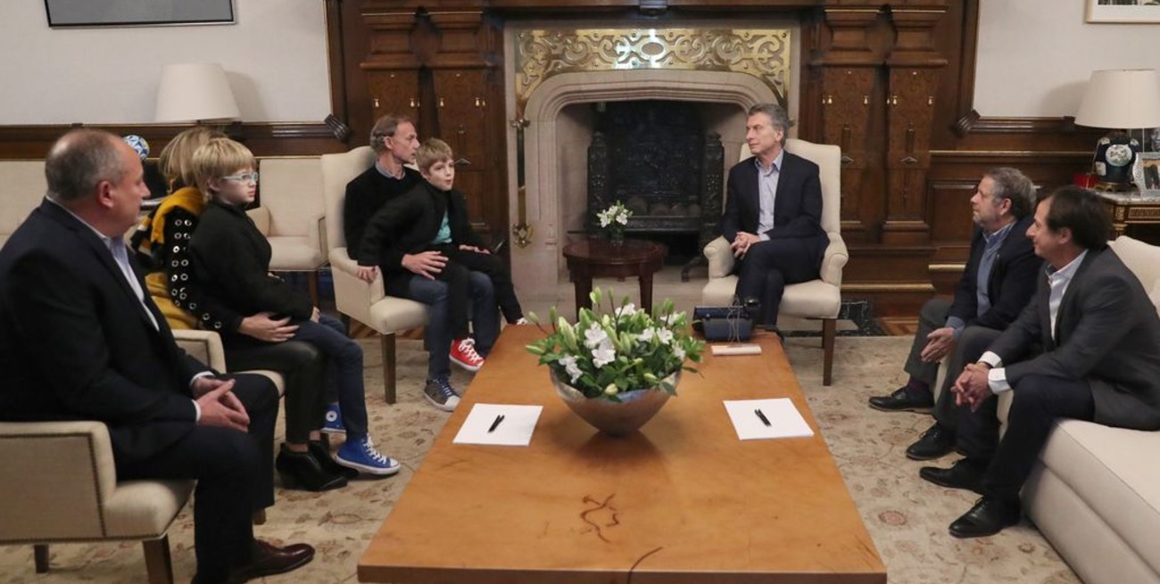 El presidente recibió a la familia de Justina