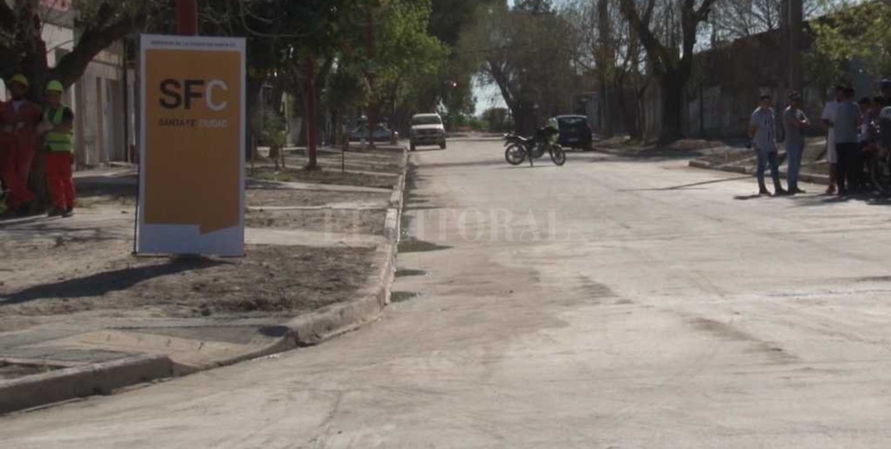 Inauguraron obras de pavimento en barrio Chalet