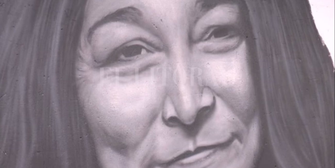 Mural en homenaje a Mercedes Sosa en el Parque Federal