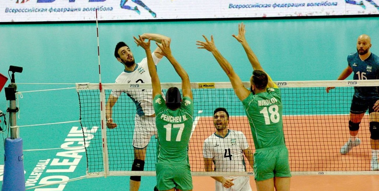 Argentina superó a Bulgaria en tie break