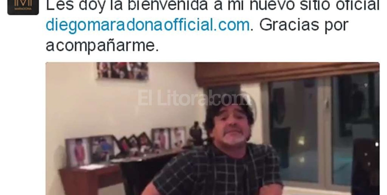 Dalma desmintió la cuenta "oficial" de Twitter de Maradona