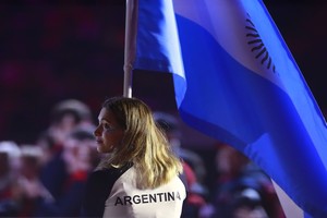 Héctor Vivas Lima, Sunday August 11, 2019 – Delfina Pignatiello from  Argentina walks during the Closing Ceremony of the Pan American Games at National Stadium in Lima, Peru.

Copyright Hector Vivas /2019

Mandatory credits: Lima 2019
** NO SALES ** NO ARCHIVES **