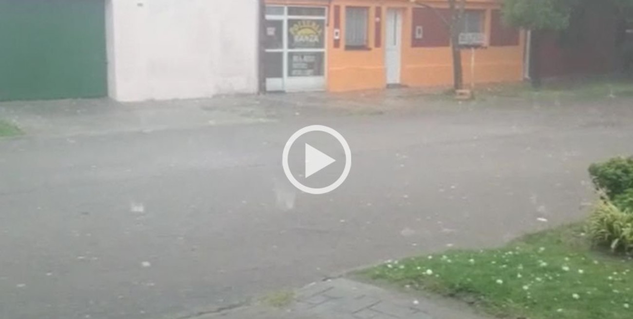 Videos: el granizo en Santa Fe y Santo Tomé 