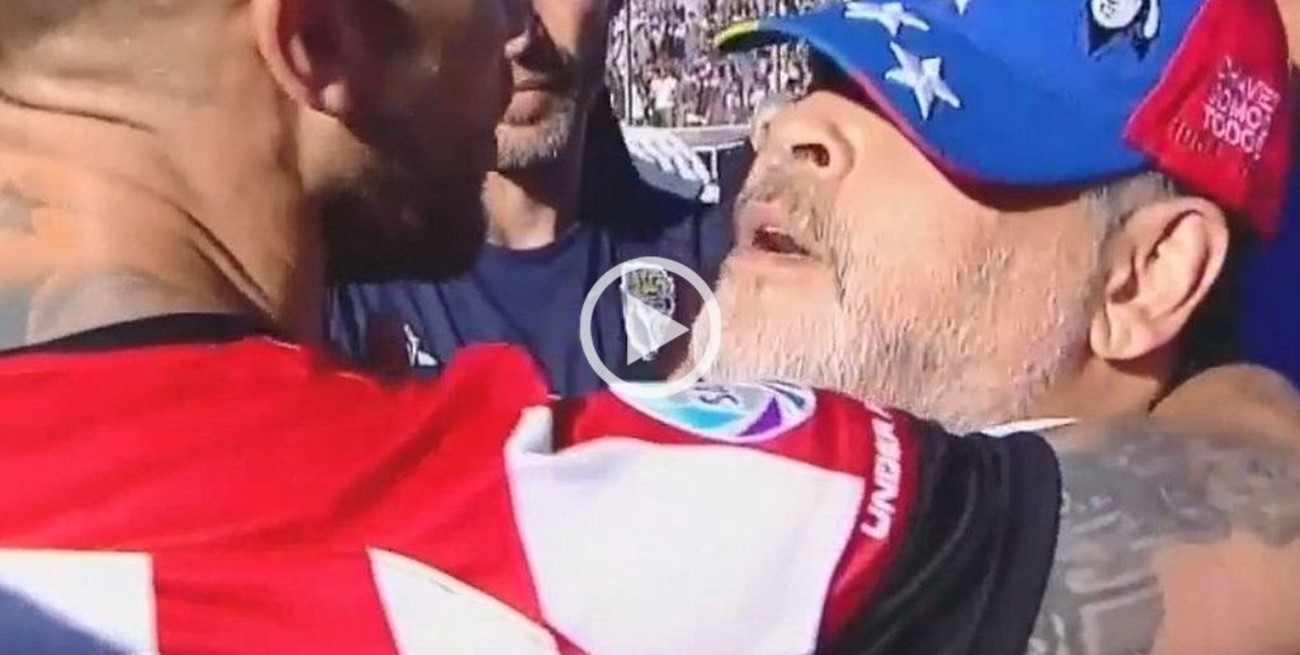 Videos: "No me agarrés de boludo", el tenso cruce entre Diego y la "Gata" Fernández