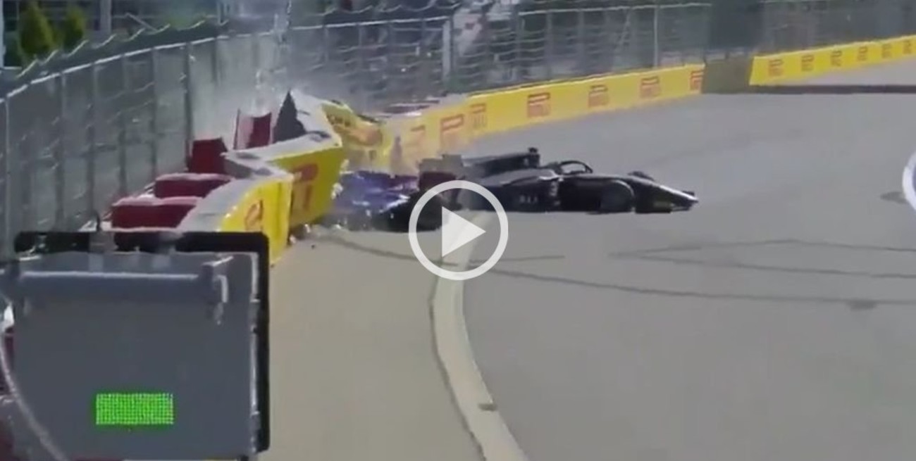 Video: Impactante accidente en la Formula 2