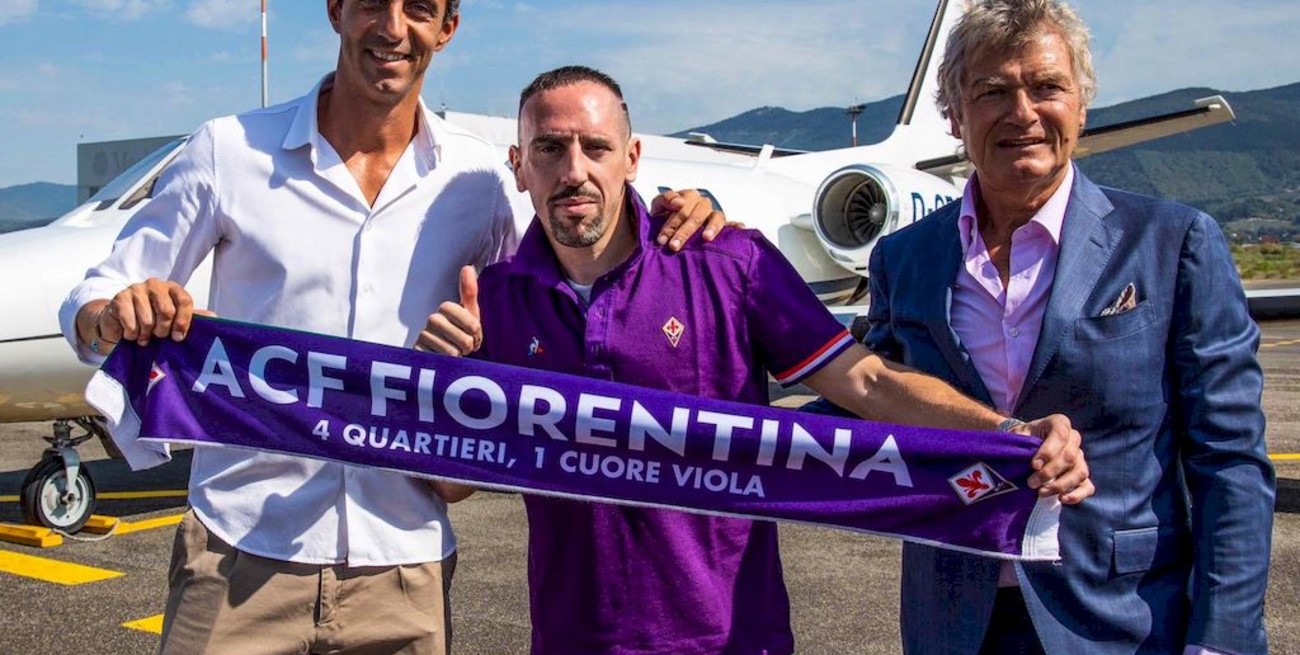 Franck Ribéry es nuevo jugador de la Fiorentina