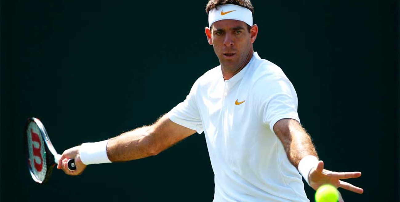 Del Potro pasó la primera prueba en Wimbledon 