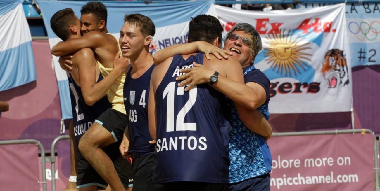 Los chicos del beach handball se quedaron con la medalla de bronce 