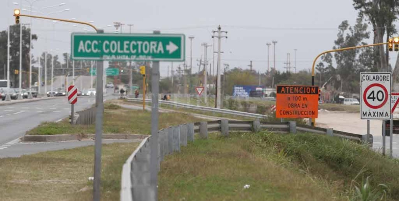 Ruta 1: las colectoras de la autovía serán de hormigón