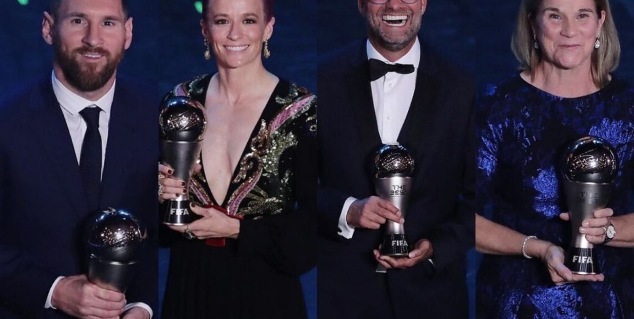 Todos los ganadores de los premios The Best 2019