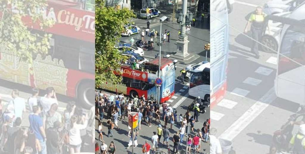 Atropello masivo en el centro de Barcelona 