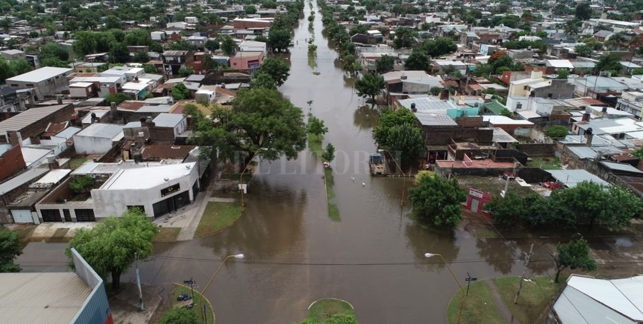 Desde el drone de El Litoral: las zonas anegadas de la ciudad