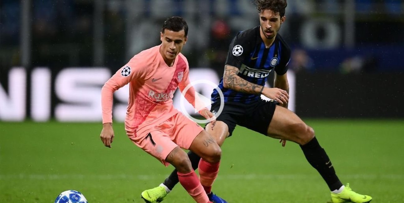 Barcelona empató con Inter y clasificó a octavos de la Champions League