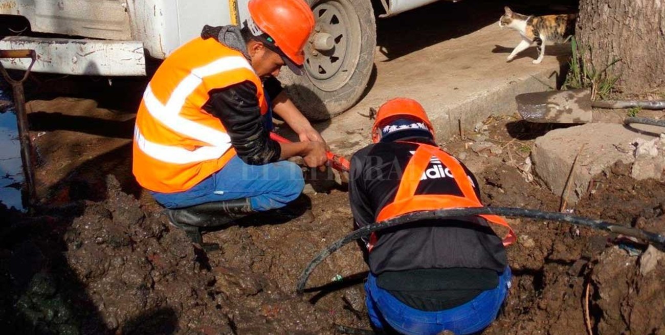 Habrá baja presión de agua en dos barrios de la ciudad