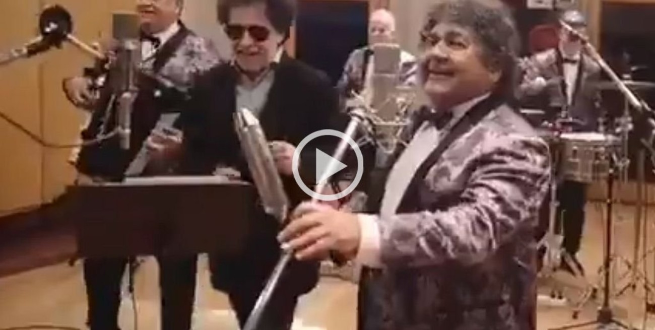 Video: Los Palmeras grabaron con el Salmón