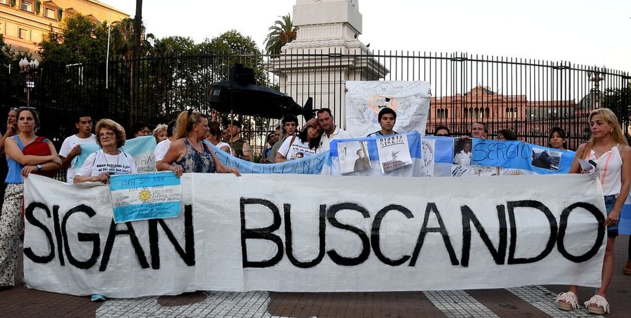 Siguen buscando al ARA San Juan en la ruta que hubiese seguido a Mar del Plata