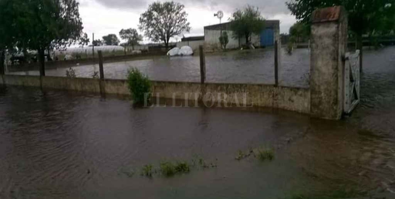 Las lluvias castigaron fuerte a Colonia San José 