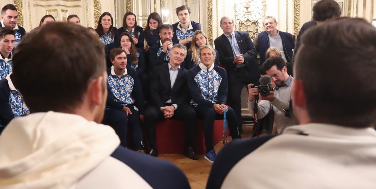 Macri recibió a atletas argentinos que participaron en los Juegos Panamericanos Lima 2019