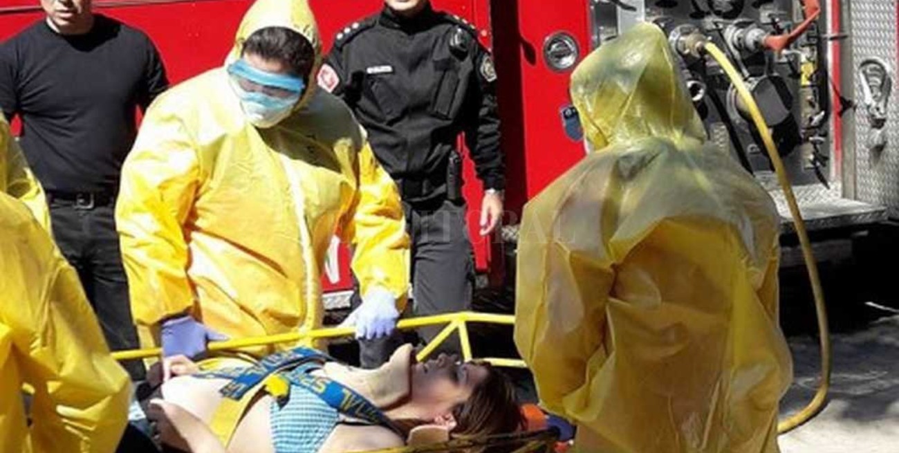 Realizaron un simulacro sobre riesgo químico