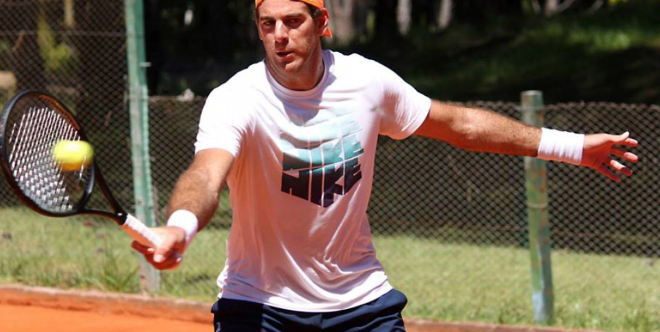 Del Potro se entrenó en las canchas de Roland Garros