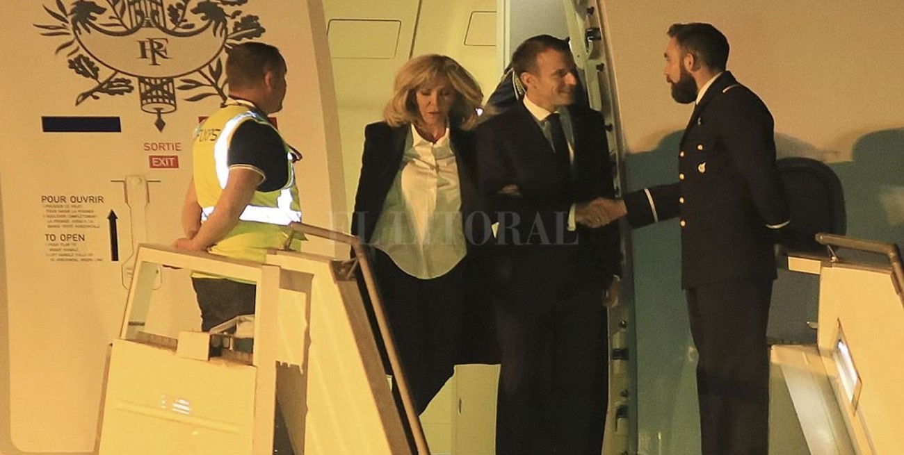 Llegó Emmanuel Macron a la Argentina para la cumbre del G20