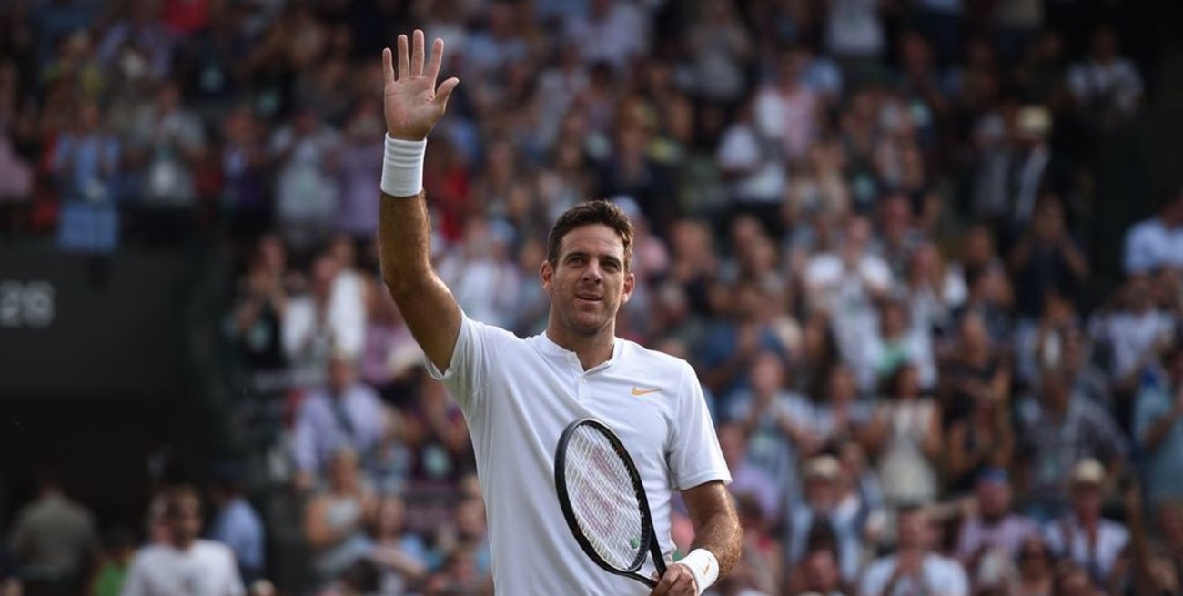Del Potro ganó y continúa a paso firme en Wimbledon