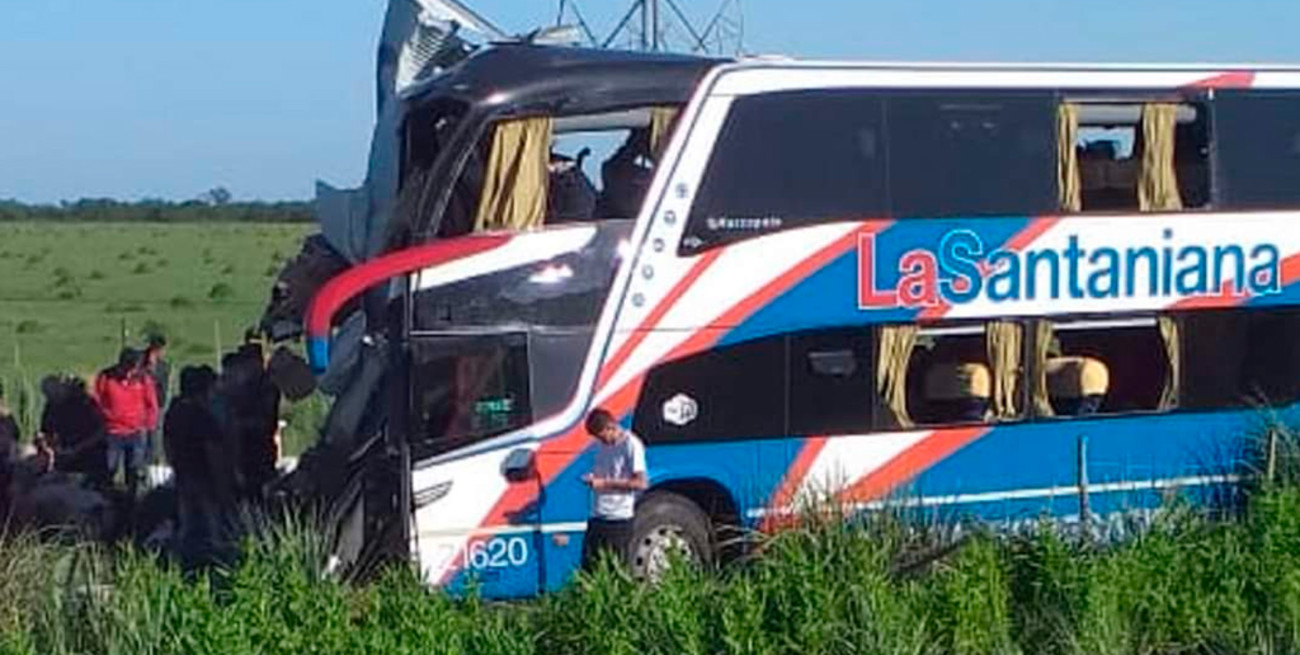 Se accidentó un micro en Gualeguaychú: 4 muertos y varios heridos