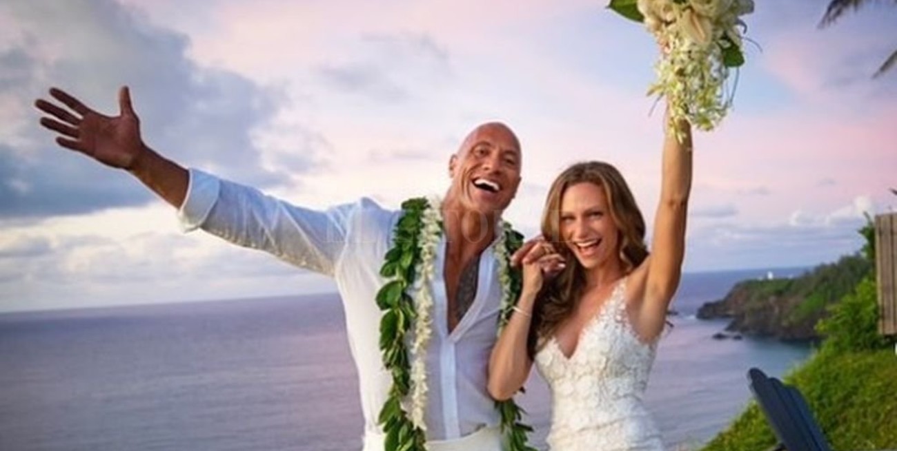 Dwayne Johnson se casó en secreto