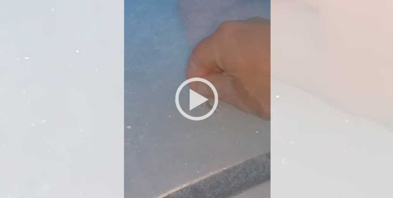 Impactante helada en Laguna Paiva