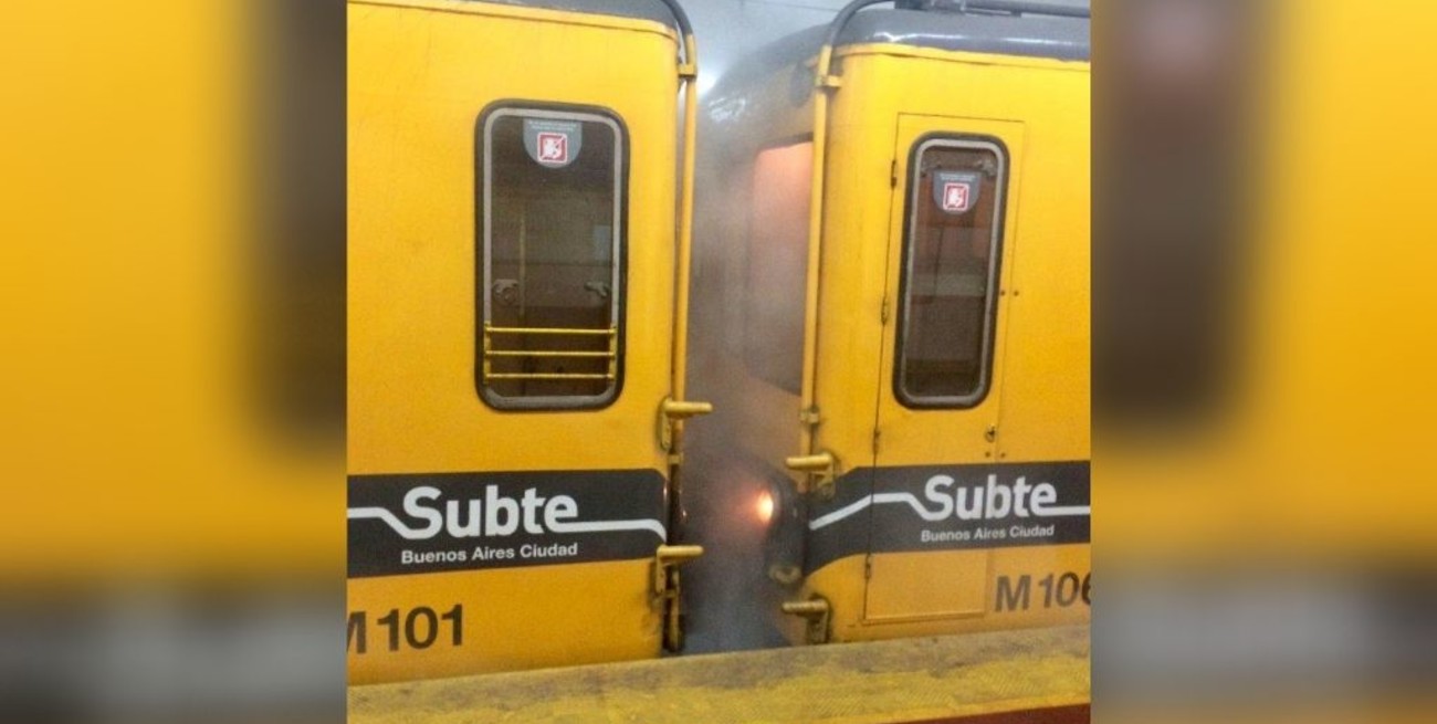 Incendio en la Línea E de subte en Buenos Aires: Trasladaron a 6 personas