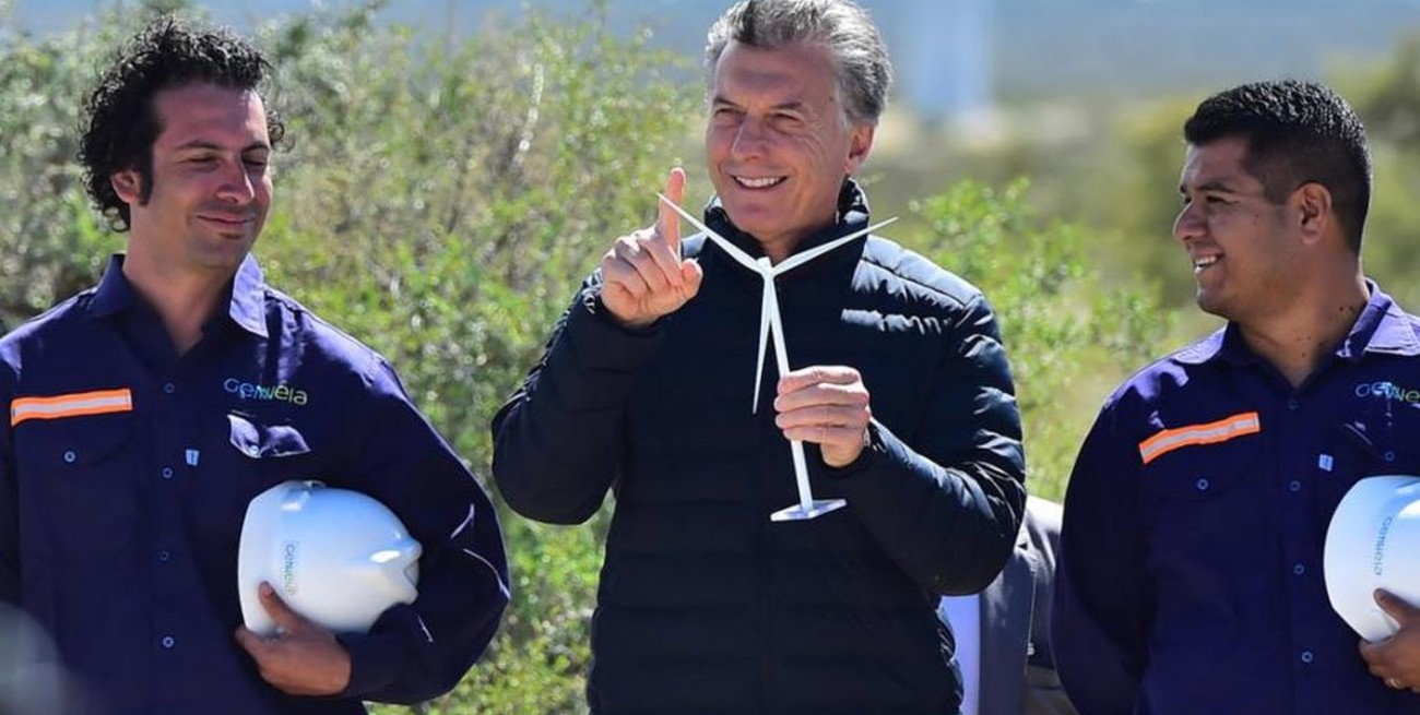 Macri inaugura un parque eólico en Chubut