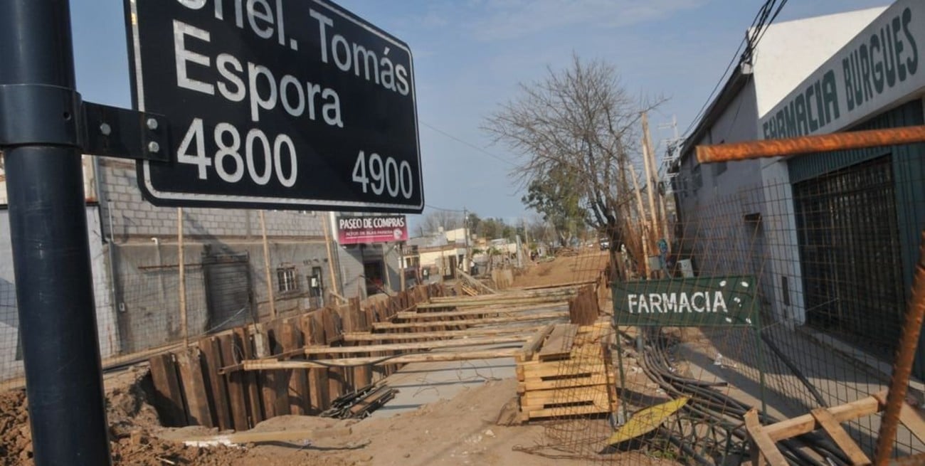 Desagües Espora y Mariano Comas: beneficios tributarios para frentistas