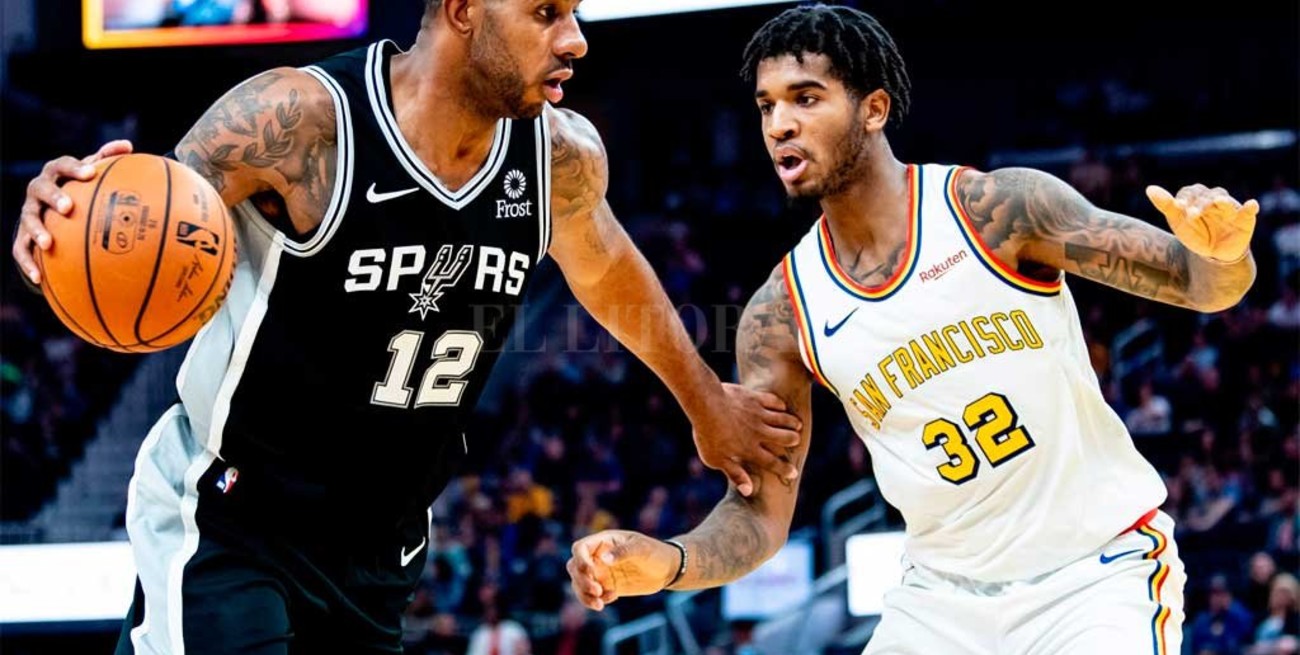 San Antonio se aprovechó de la ausencia de Curry y venció a Golden State