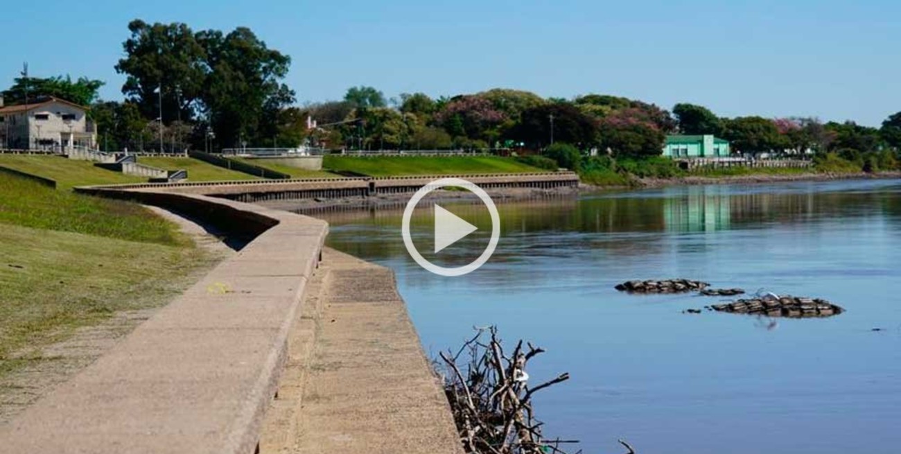 Sin datos actuales, el Río Salado también se muestra bajo