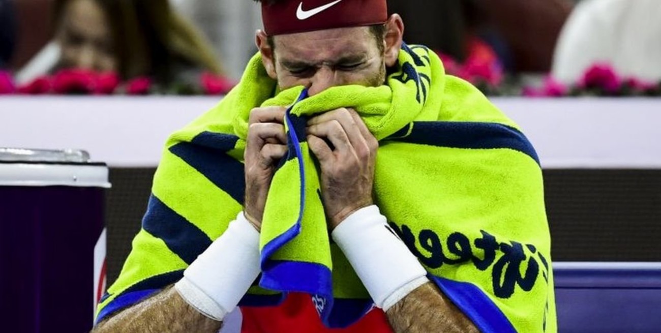 Engripado, Del Potro debutó con triunfo en Shanghai