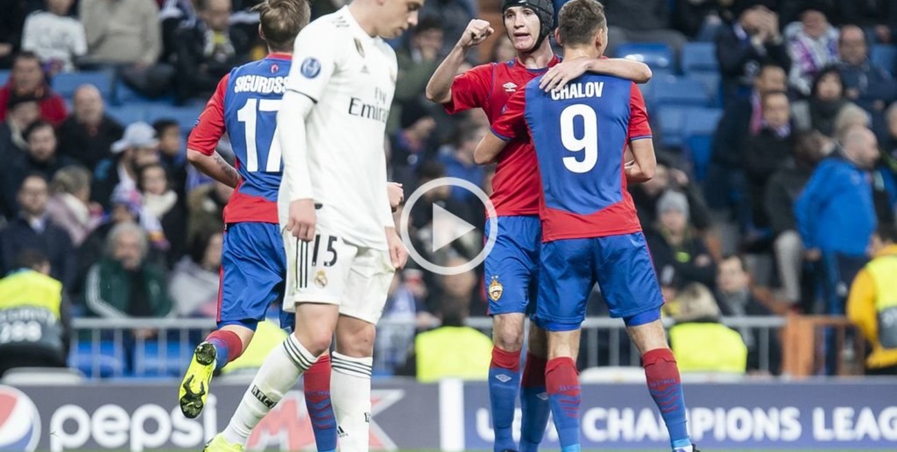 Real Madrid fue goleado por el CSKA Moscú previo al Mundial de Clubes